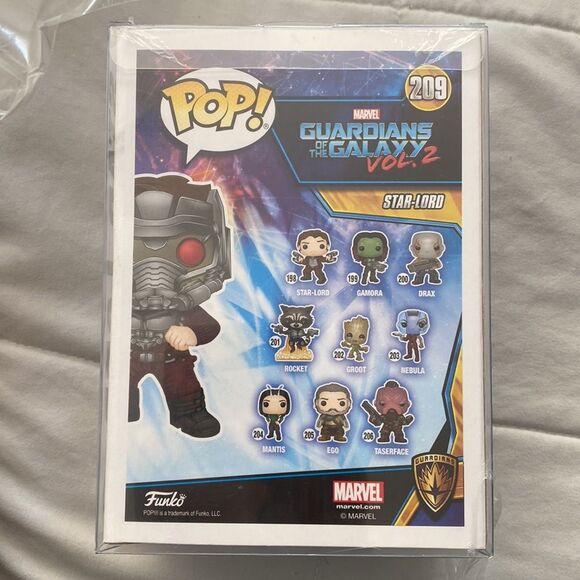 Funko Pop Marvel Guardians of The Galaxy 2 Star-Lord #209 Toys R Us Exclusive - Picture 2 of 4